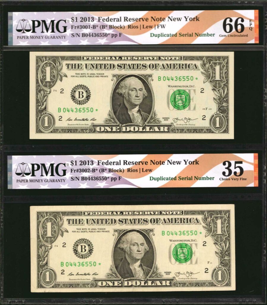 $50 star note sequential bills